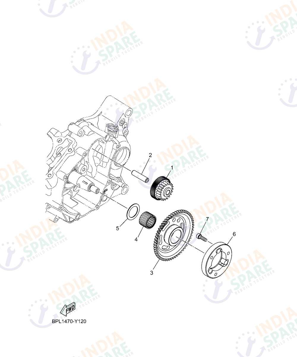 YAMAHA DM49 V4 Series STARTER CLUTCH